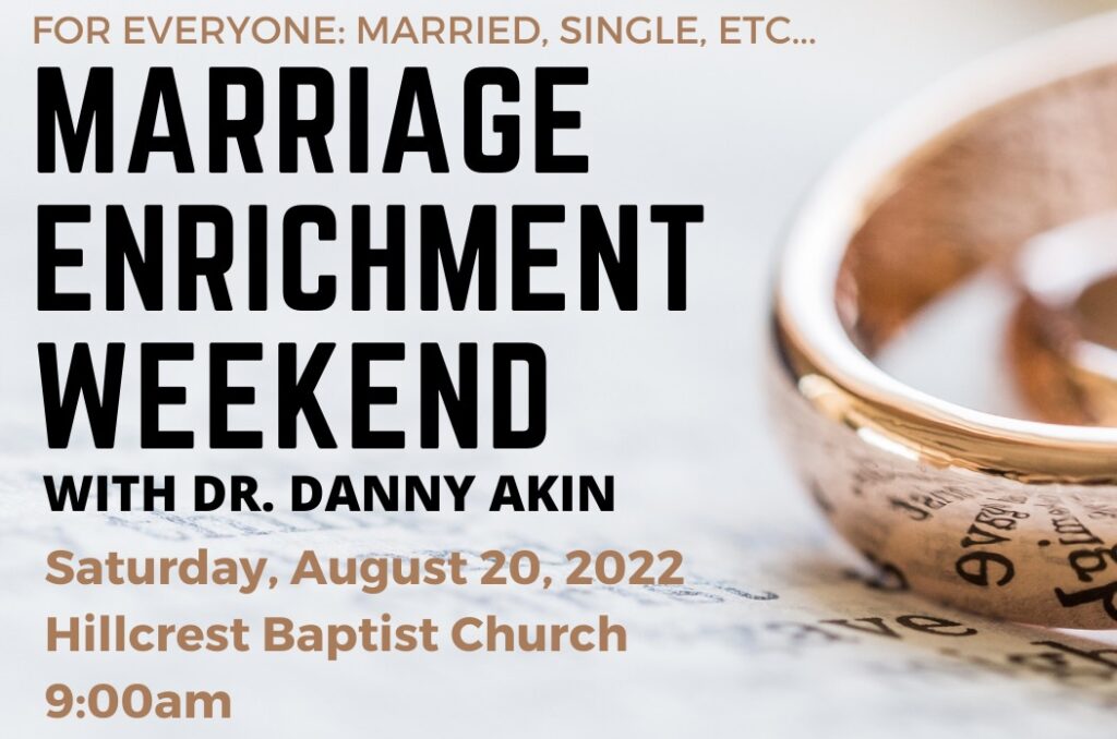 Marriage Enrichment Weekend – Sunday Worship
